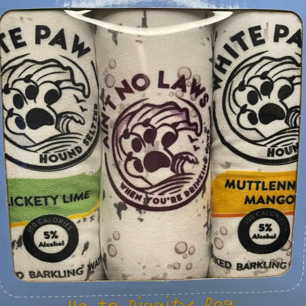 SALE!! NEW Haute Diggity DogWhite Paw Hound Seltzer 3 Pack